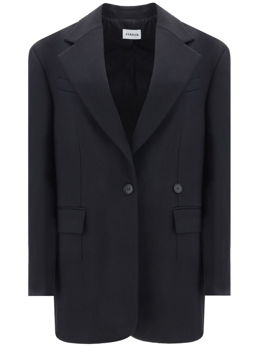 P.A.R.O.S.H. Wool single-breasted blazer jacket