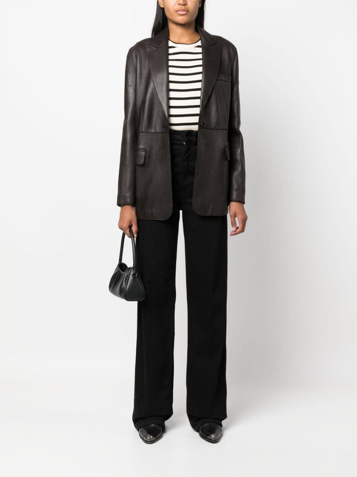 Parosh Jackets Brown Lamb Leather