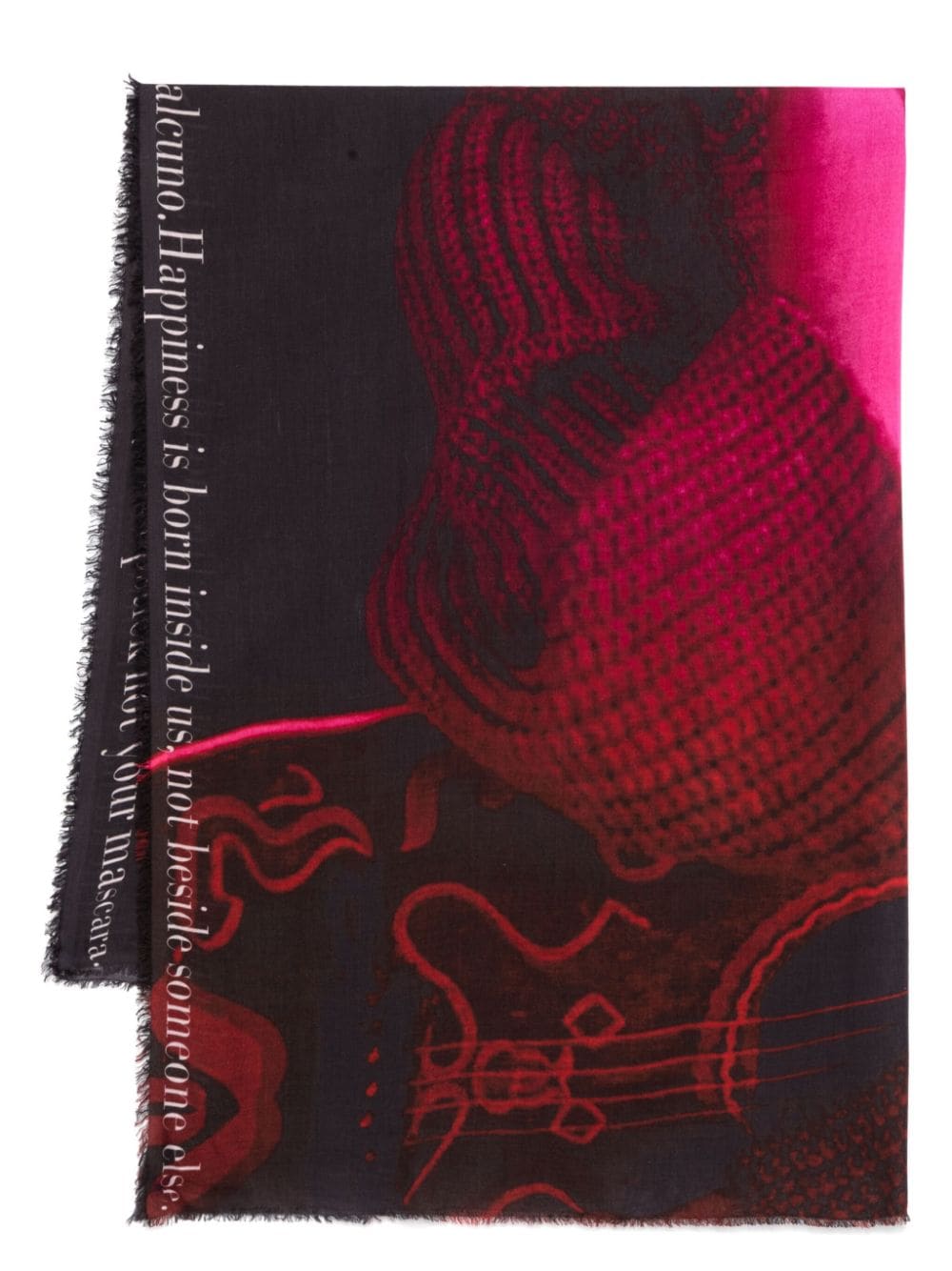Faliero Sarti Scarfs Black Modal Cashmere