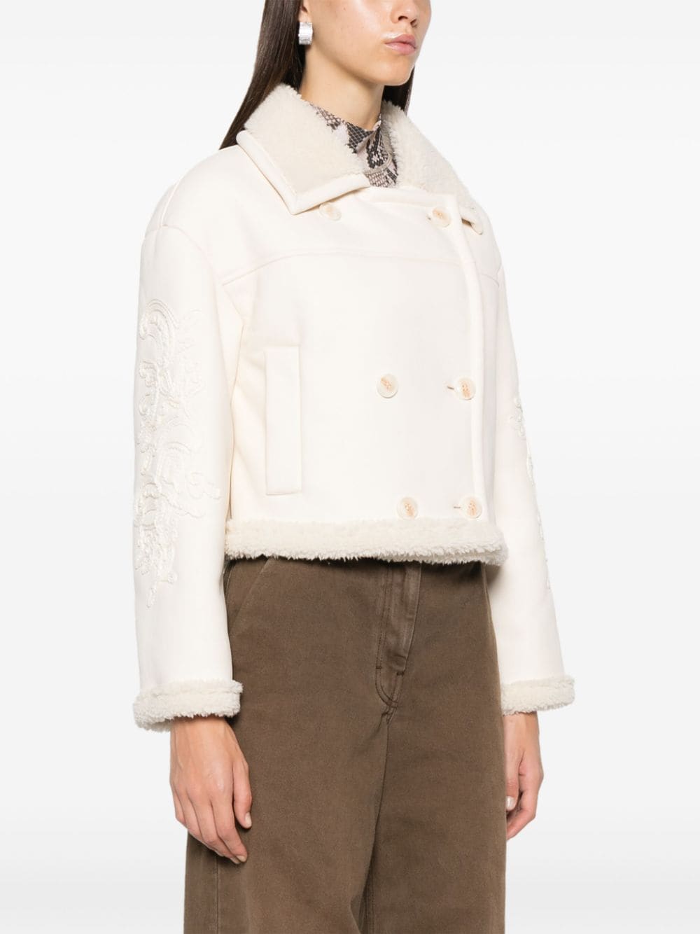 Ermanno Firenze Jackets White Polyester Polyurethane
