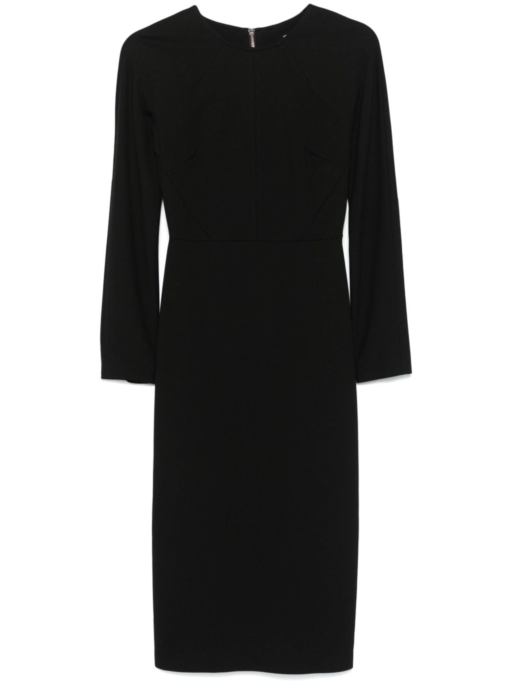 Semicouture Dresses Black Viscose Polyamide Elastane