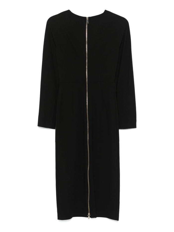 Semicouture Dresses Black Viscose Polyamide Elastane