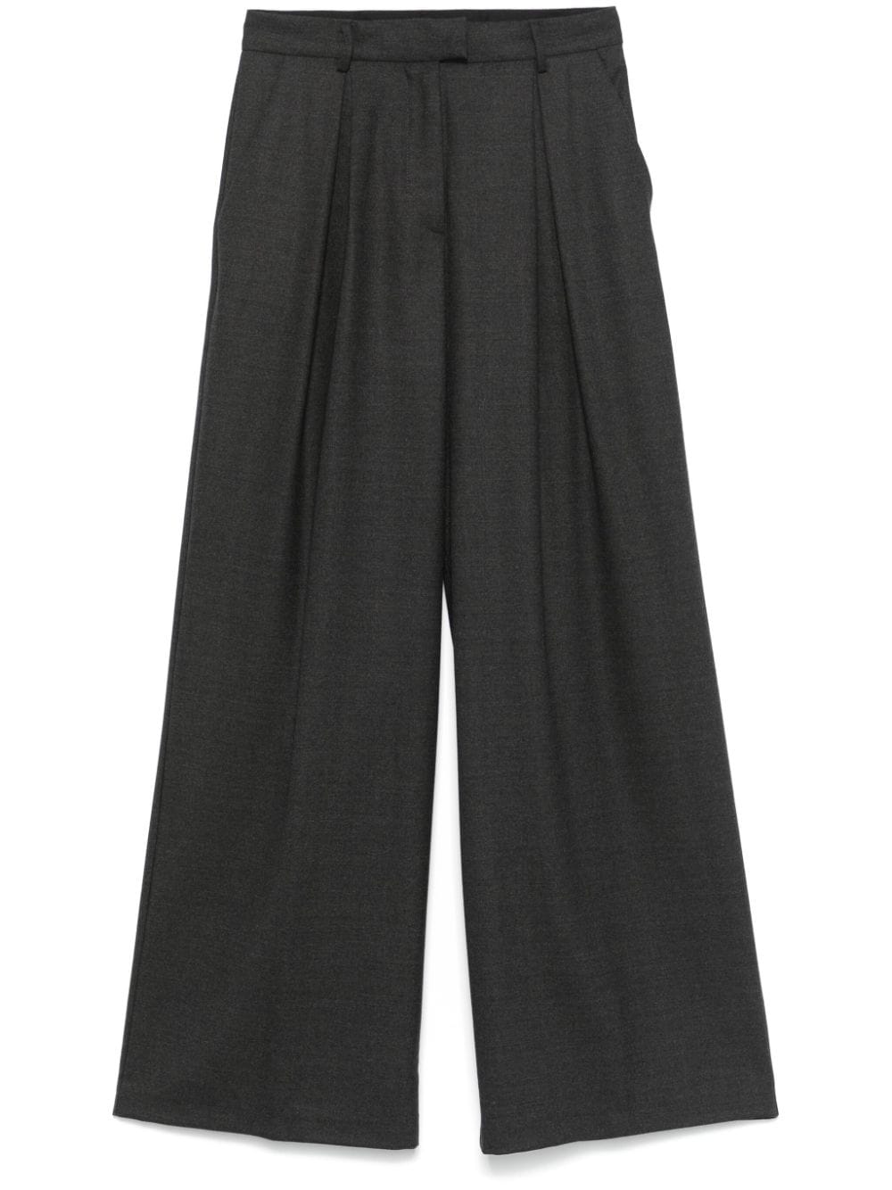 Semicouture Trousers Grey Outer: Virgin Wool