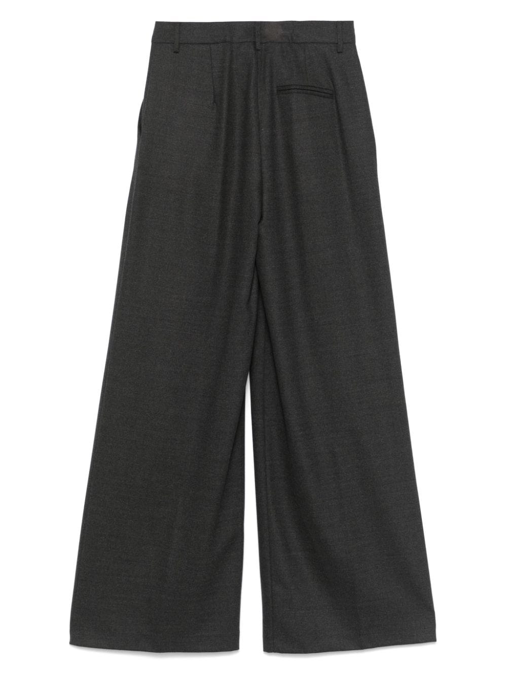 Semicouture Trousers Grey Outer: Virgin Wool