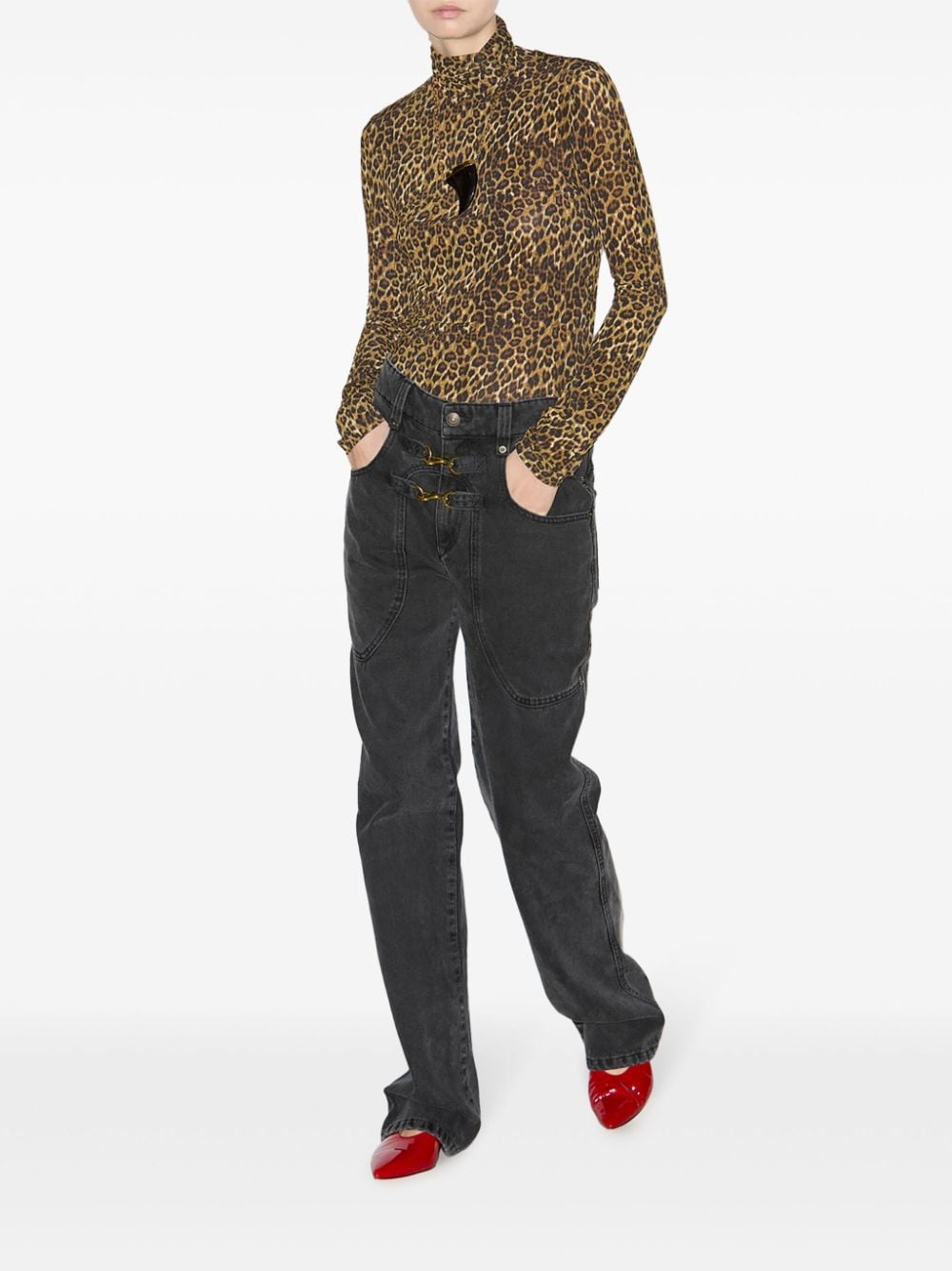 Isabel Marant Jeans Black Cotton Hemp