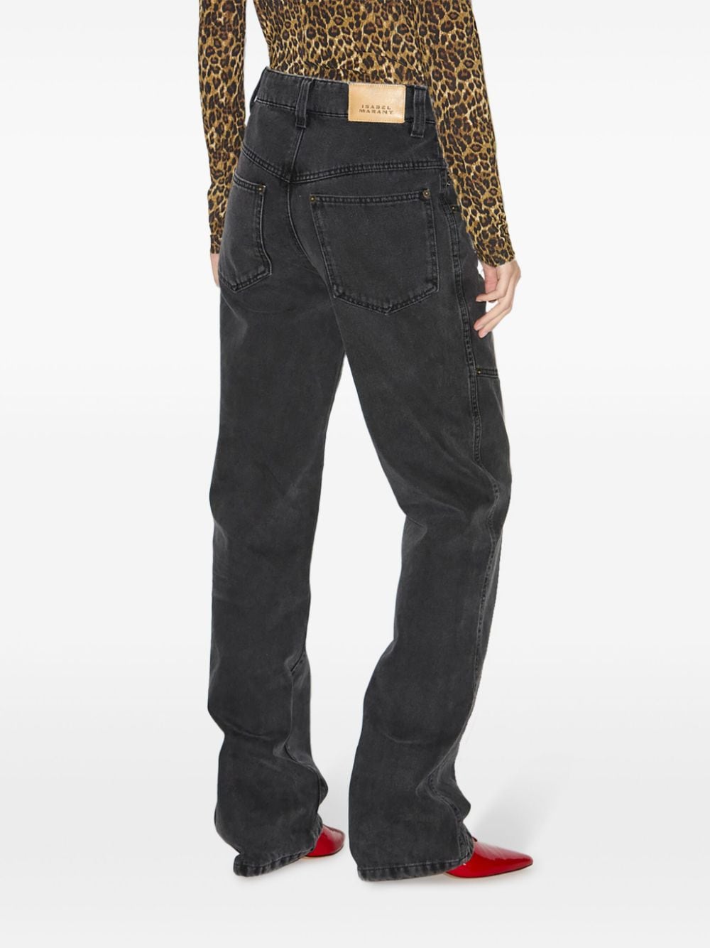 Isabel Marant Jeans Black Cotton Hemp