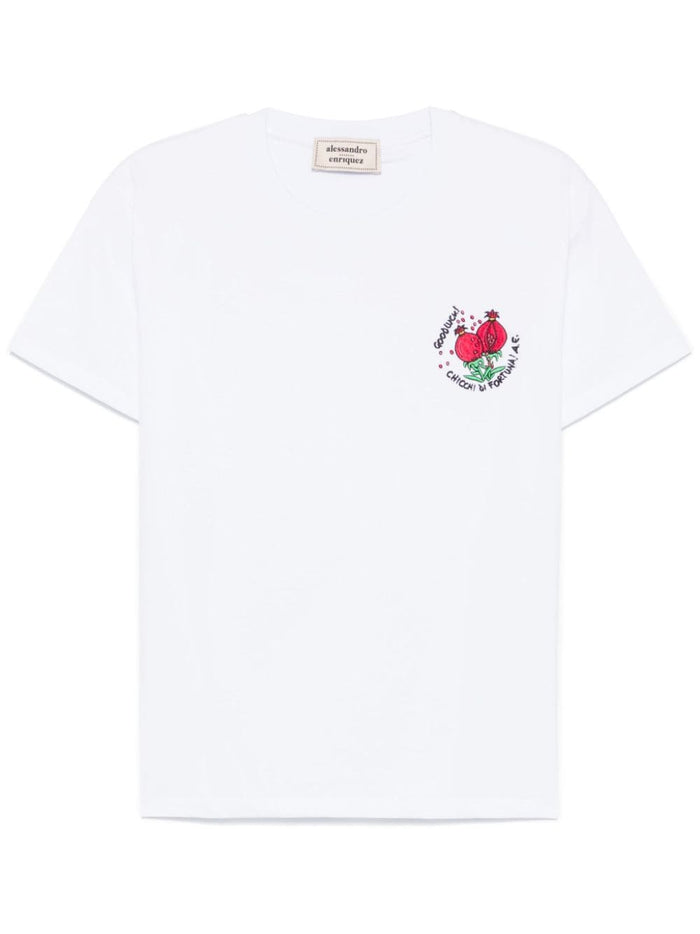 ALESSANDRO ENRIQUEZ T-shirts and Polos White Cotton