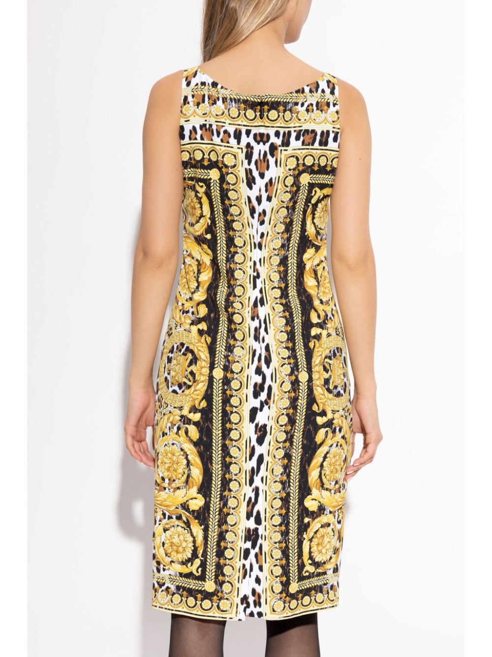 Versace Dresses Golden Viscose