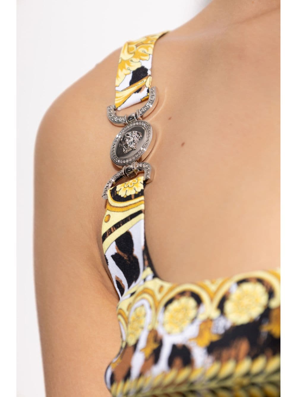 Versace Dresses Golden Viscose