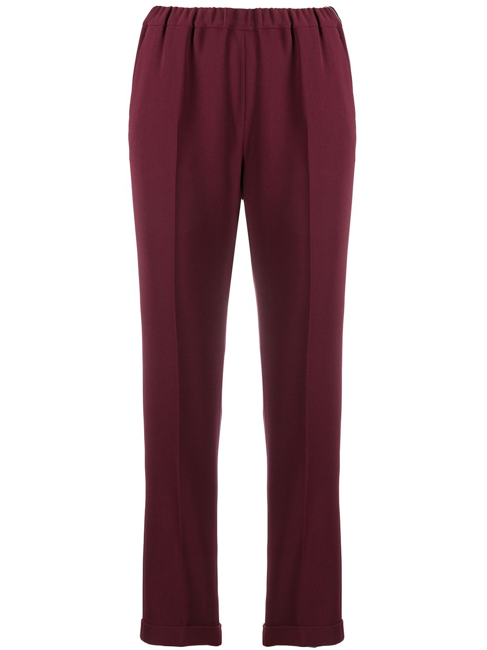 Alberto Biani Trousers Bordeaux Triacetate Polyester