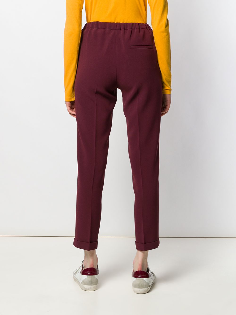 Alberto Biani Trousers Bordeaux Triacetate Polyester