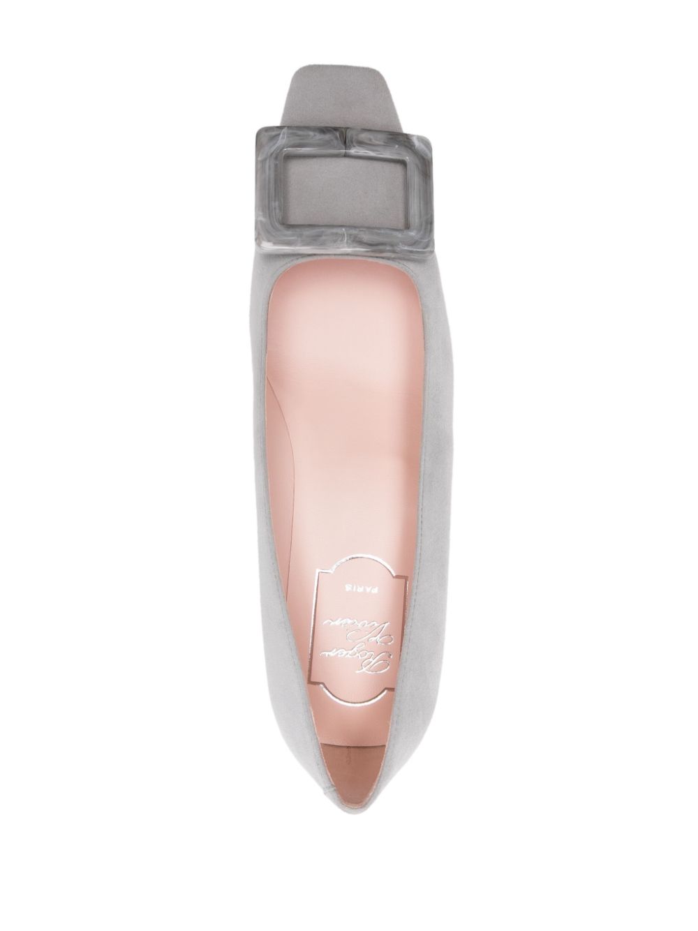 Roger Vivier With Heel Grey Sole: Calf Leather