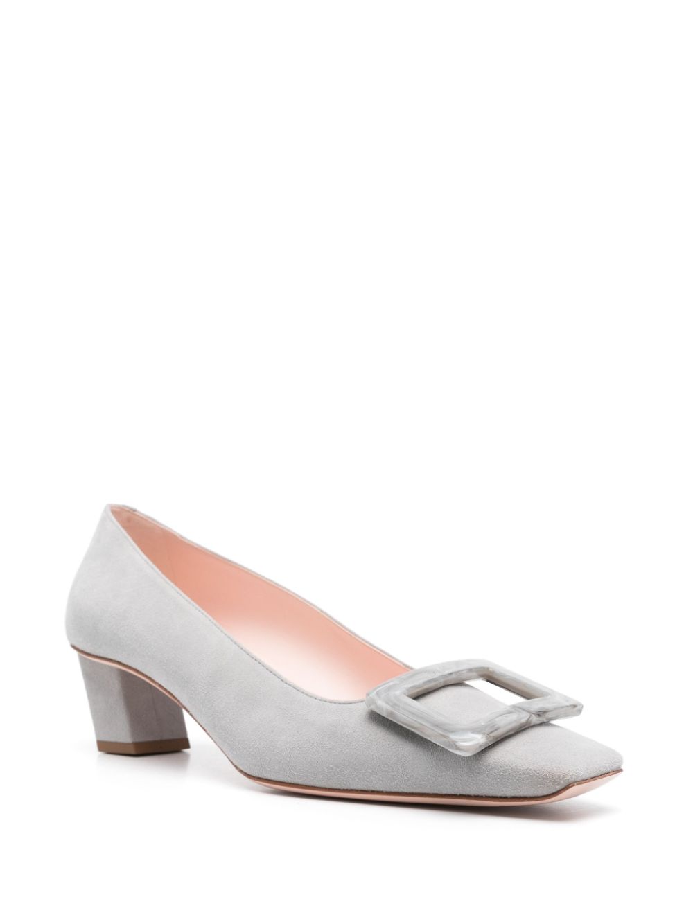 Roger Vivier With Heel Grey Sole: Calf Leather