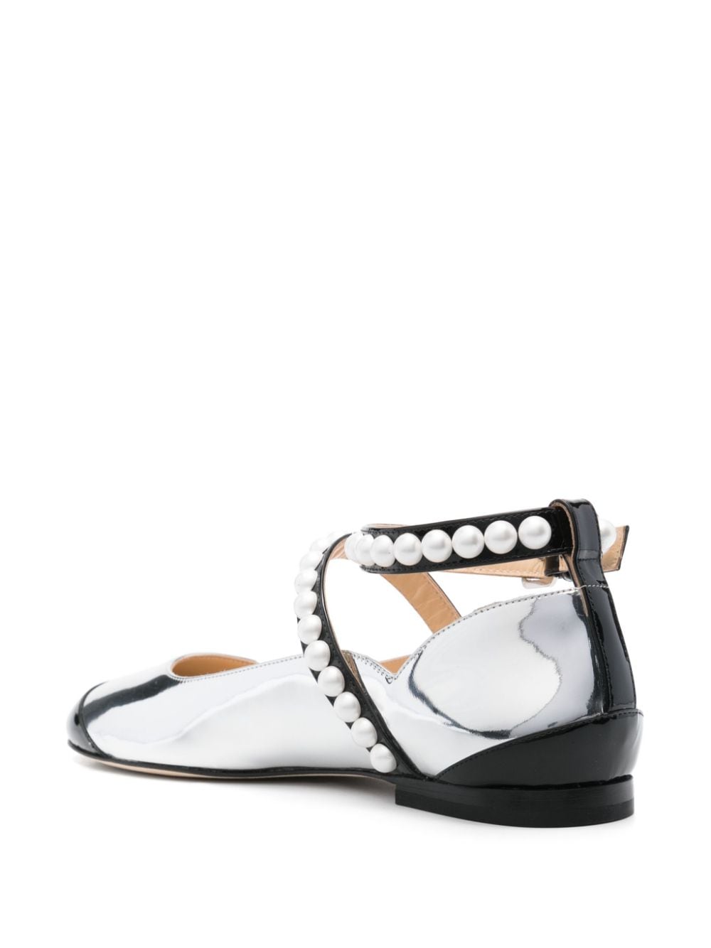 MACH & Flat shoes Silver Calf Leather