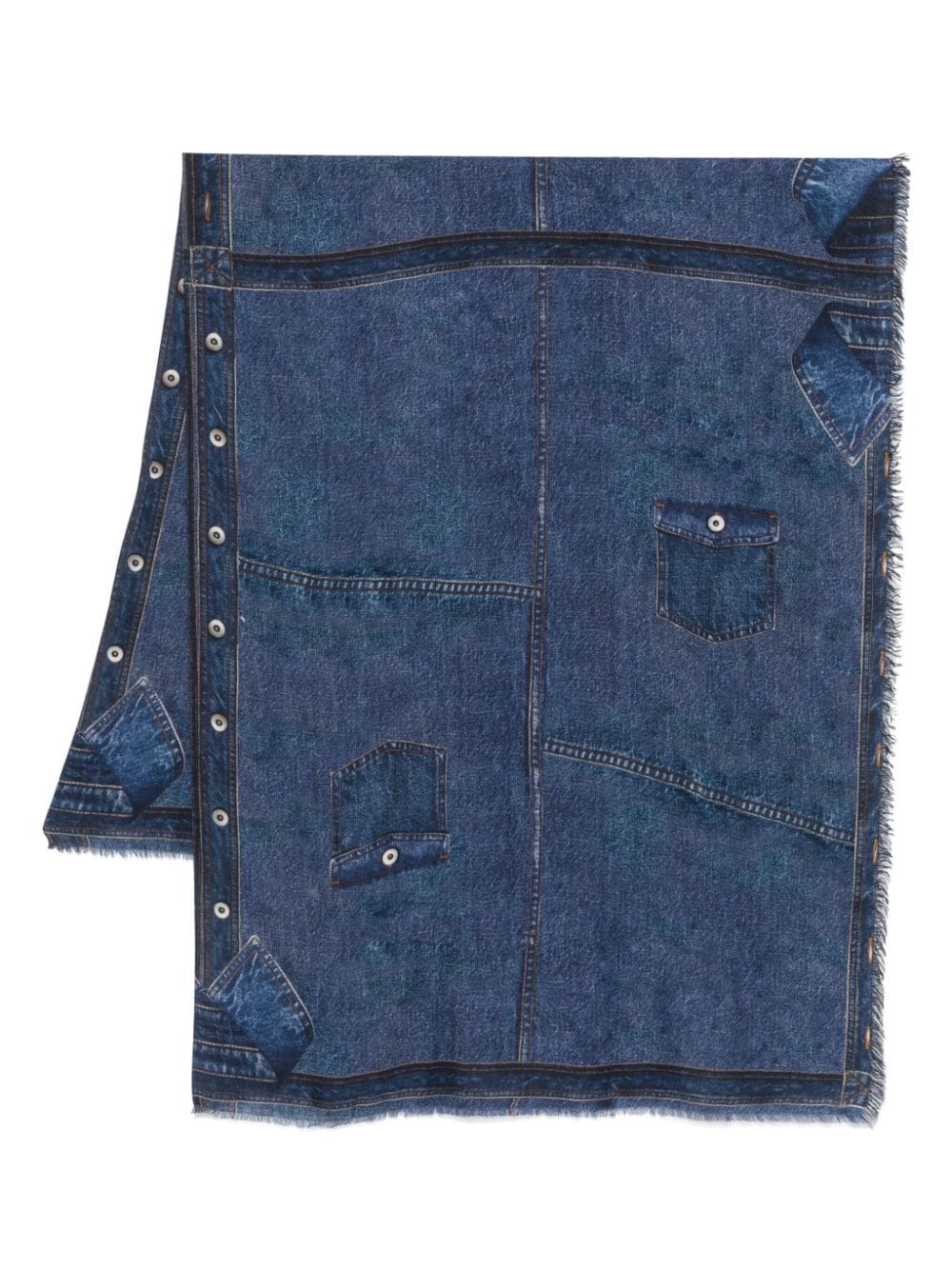 Faliero Sarti Scarfs Blue Modal Cashmere