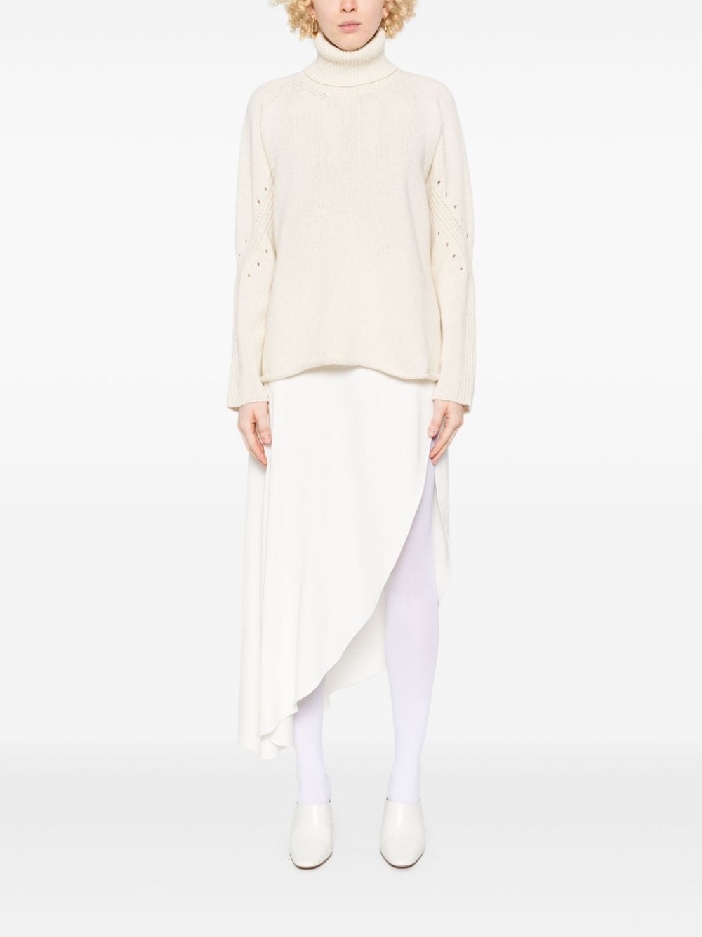 Semicouture Sweaters White Cashmere Polyamide