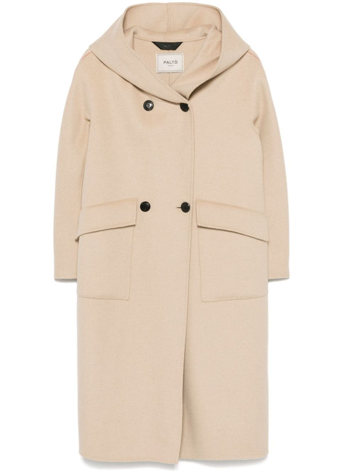 Paltò Coats Beige Outer: Wool