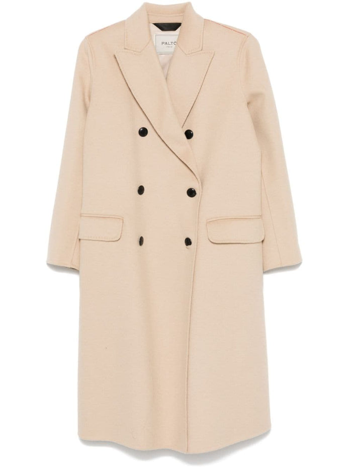 Paltò Coats Beige Outer: Wool