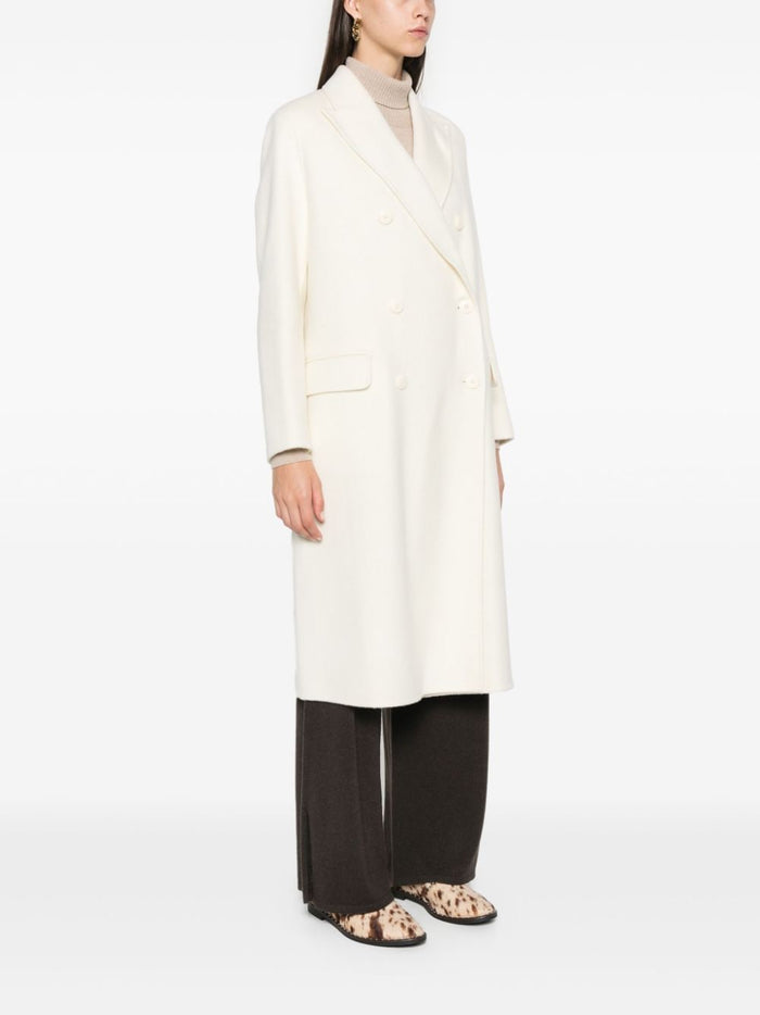 Paltò Coats White Outer: Wool
