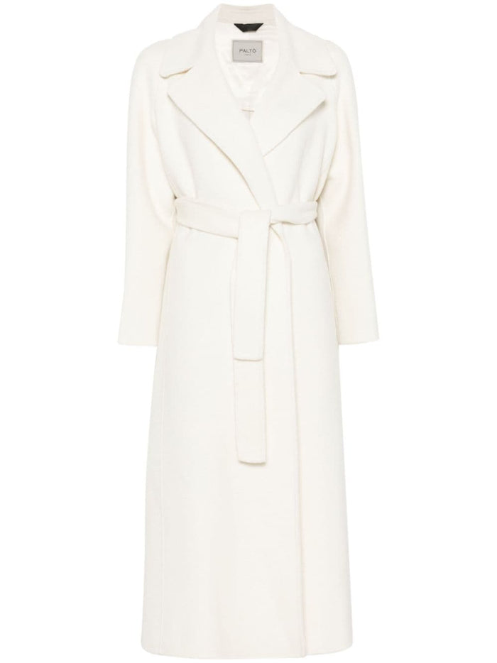 Paltò Coats White Outer: Wool