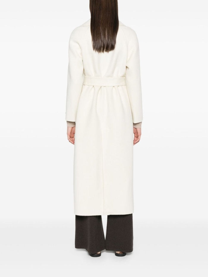 Paltò Coats White Outer: Wool