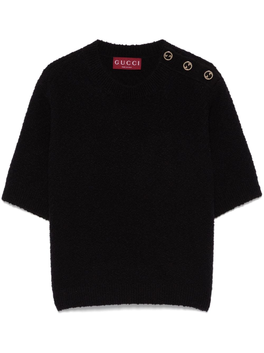 Gucci Sweaters Black Wool Polyamide Elastane
