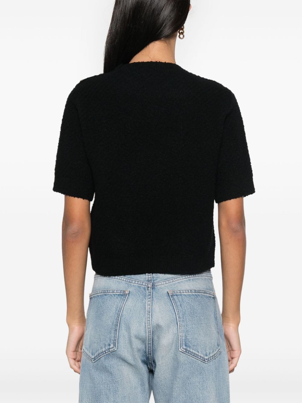 Gucci Sweaters Black Wool Polyamide Elastane