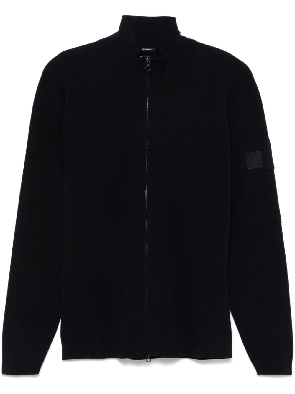 C.p. Company Metropolis Sweaters Black Virgin Wool Polyester