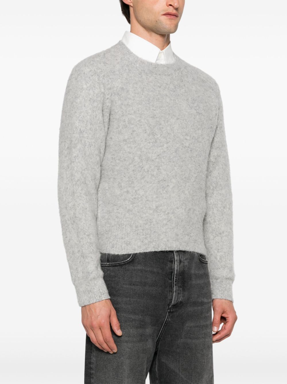 Dunst Sweaters Grey Wool Polyurethane