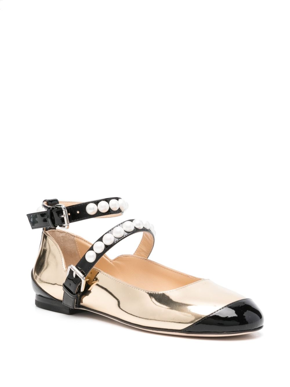 MACH & Flat shoes Golden Calf Leather