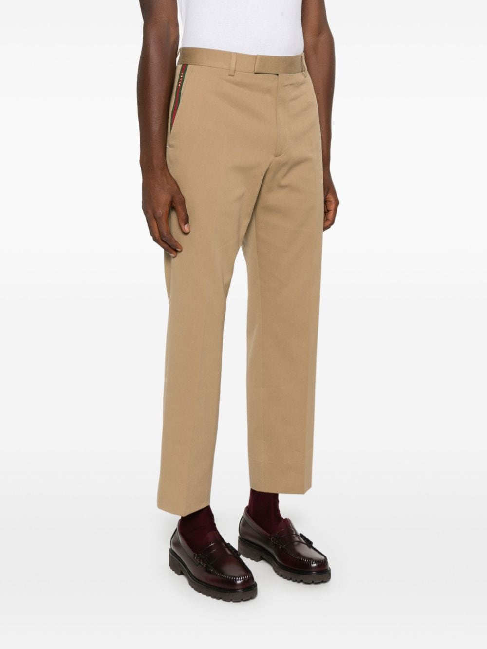 Gucci Trousers Beige Cotton