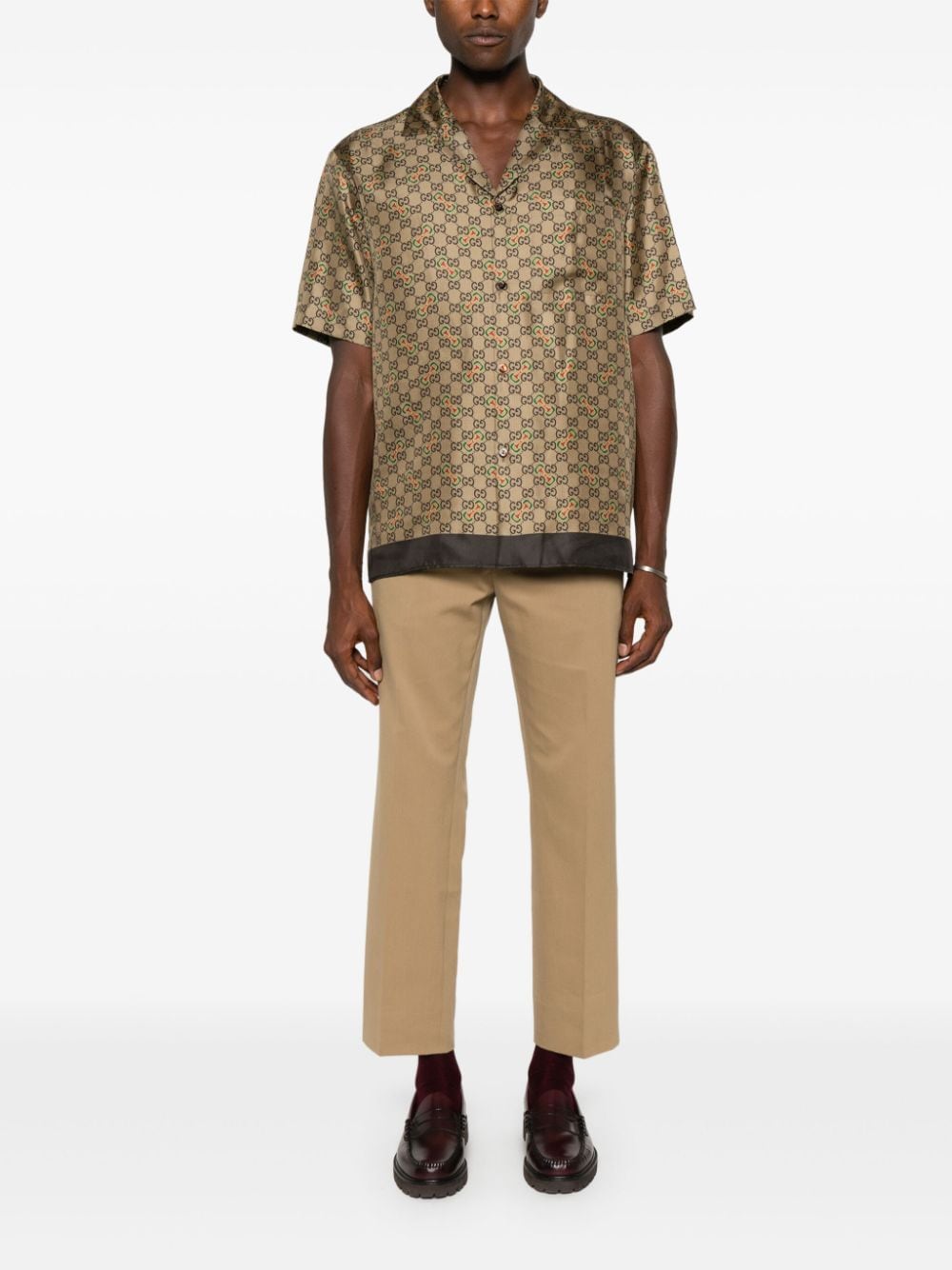 Gucci Trousers Beige Cotton