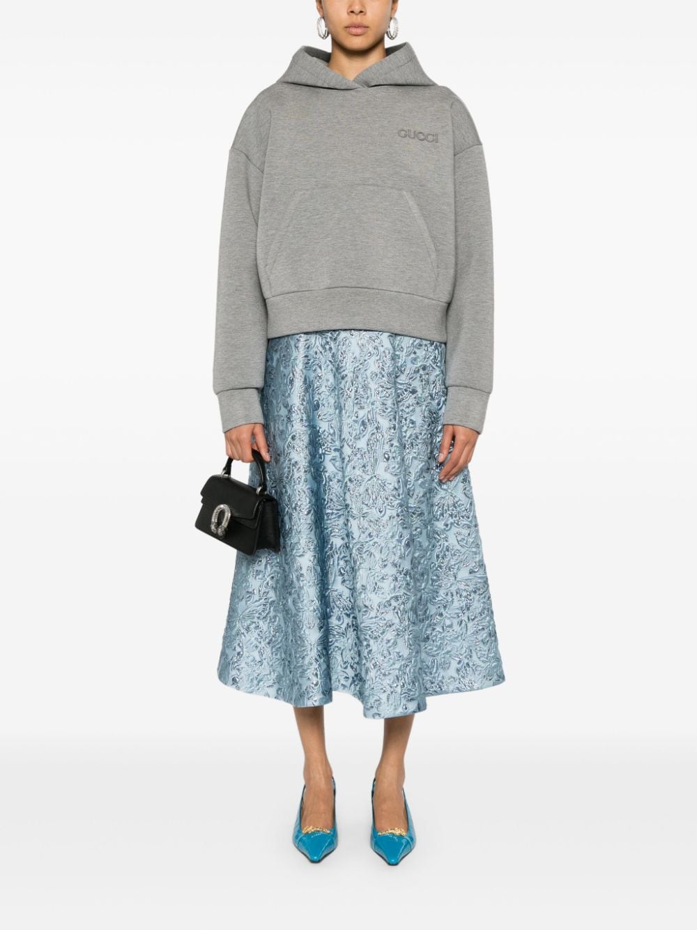 Gucci Sweaters Grey Viscose Elastane