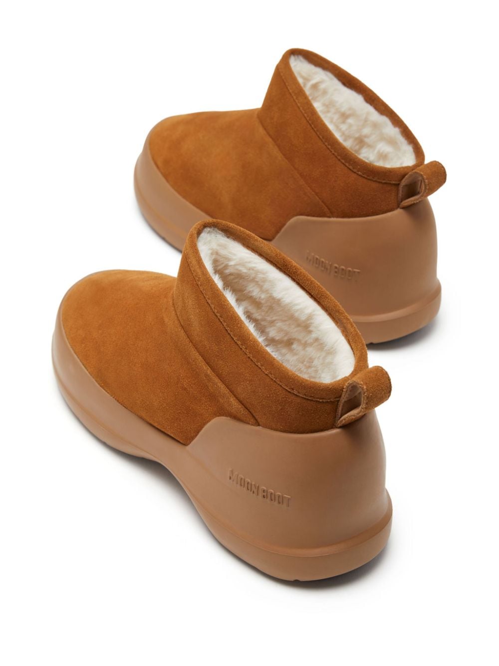 MOON BOOT CAPSULE Leather Brown Polyester