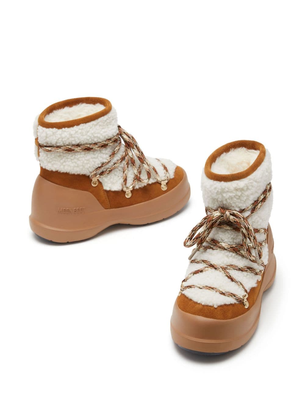 Moon Boot Capsule Beige Shearling Suede