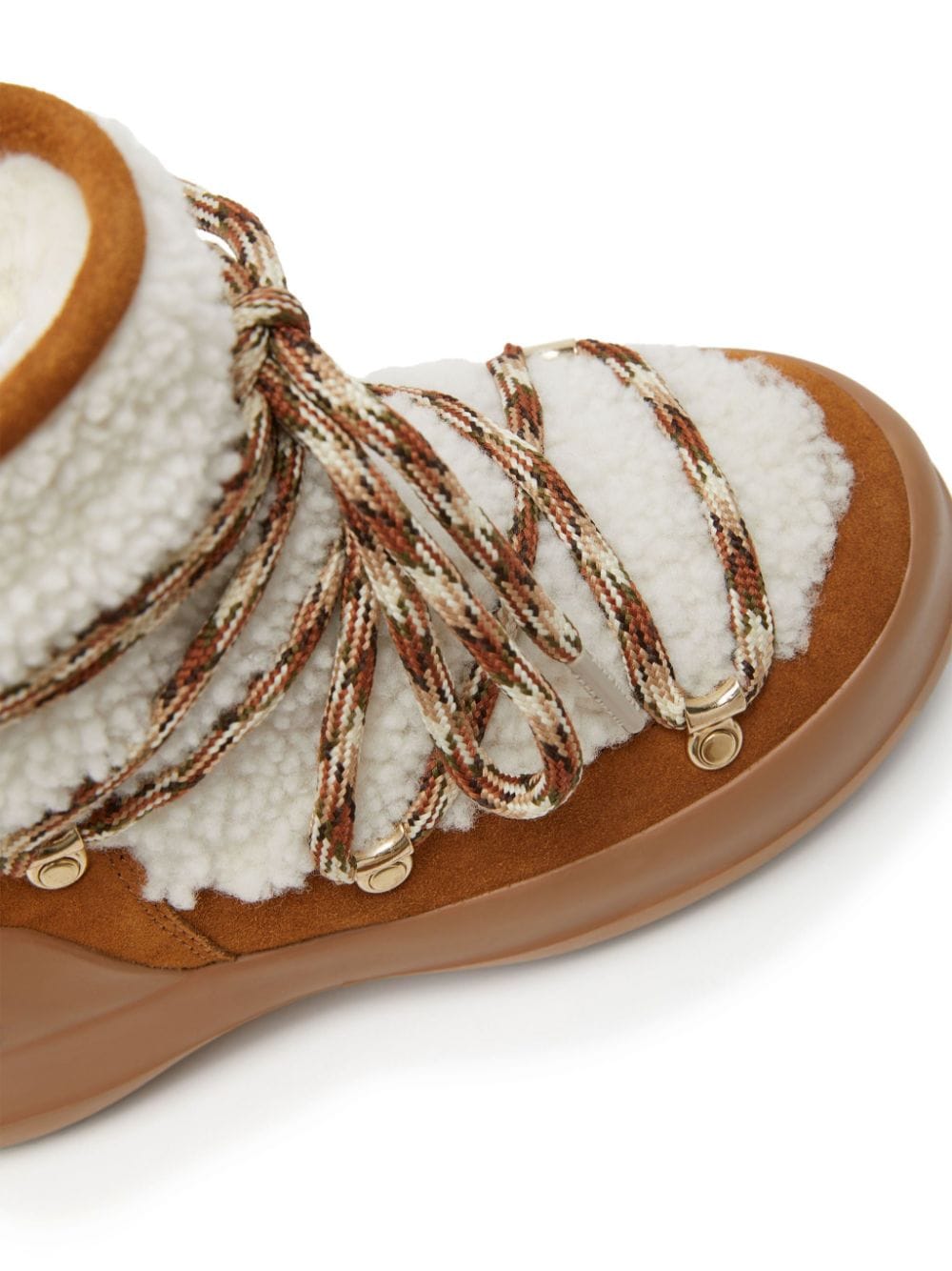 Moon Boot Capsule Beige Shearling Suede