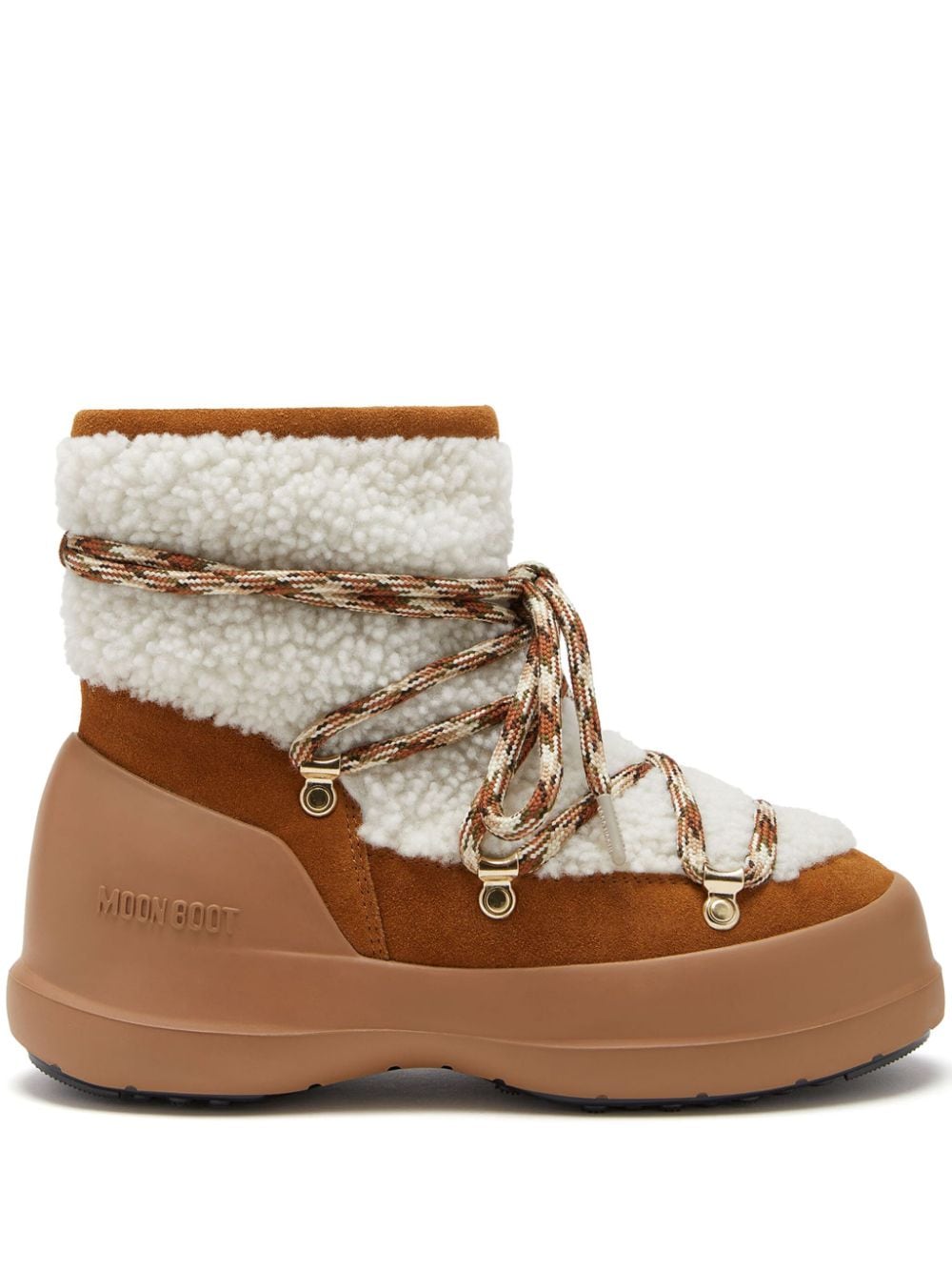 Moon Boot Capsule Beige Shearling Suede