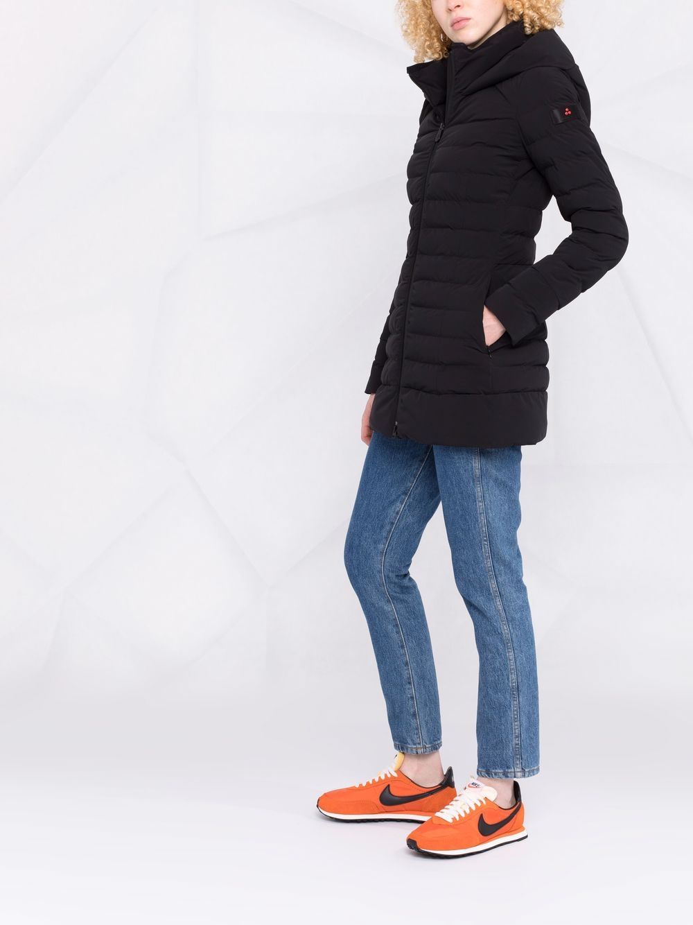 Peuterey Coats Black Polyamide Elastane