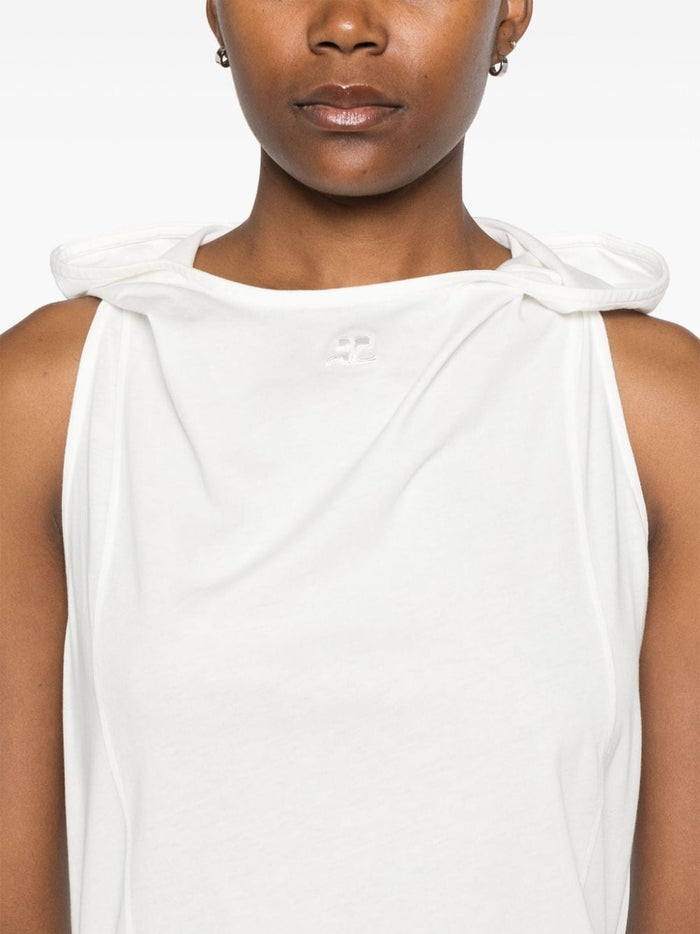 Courreges Top White Cotton