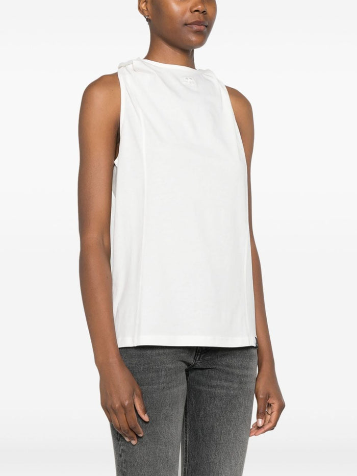 Courreges Top White Cotton