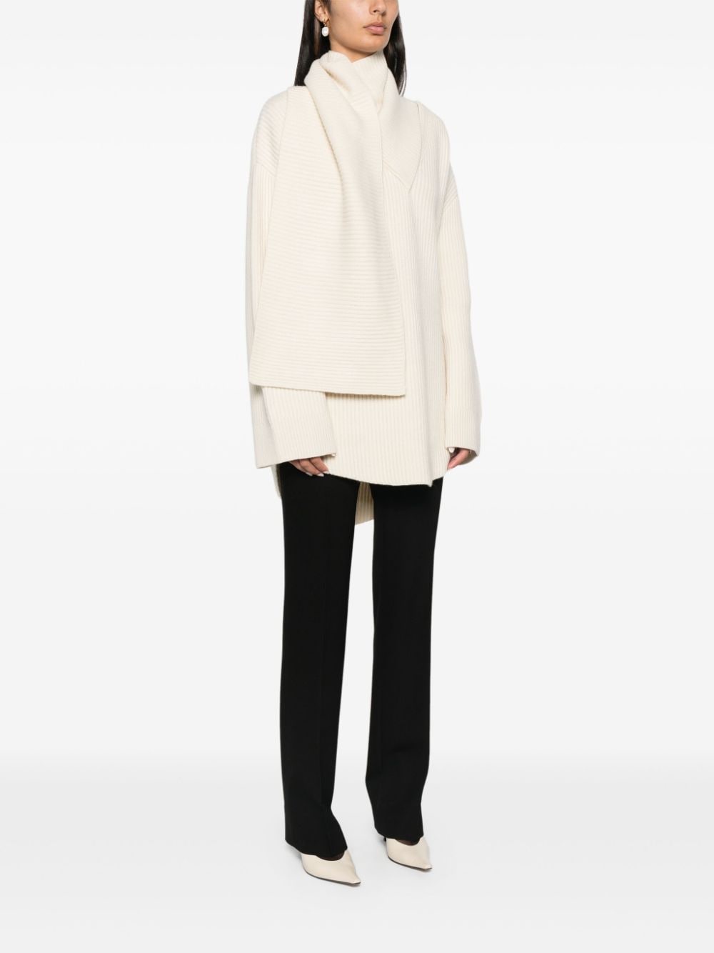 Toteme Main Sweaters White Rws Wool