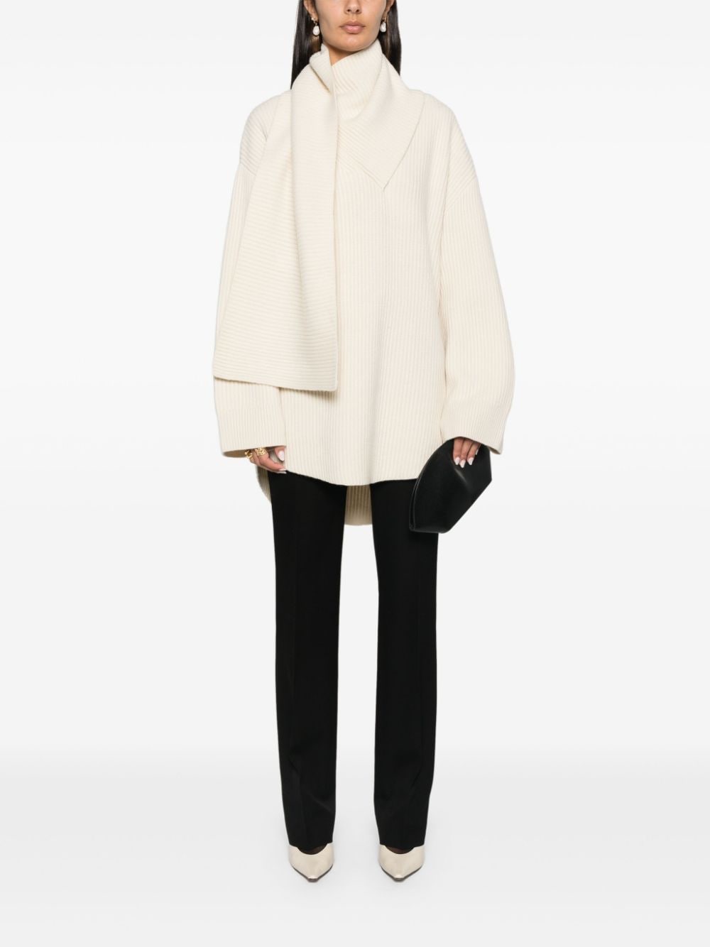 Toteme Main Sweaters White Rws Wool