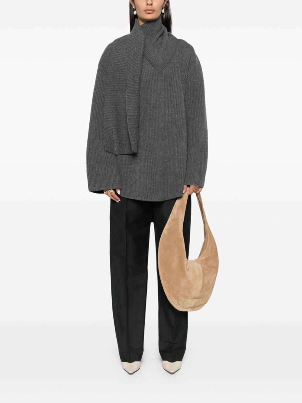 Toteme Main Sweaters Grey Rws Wool