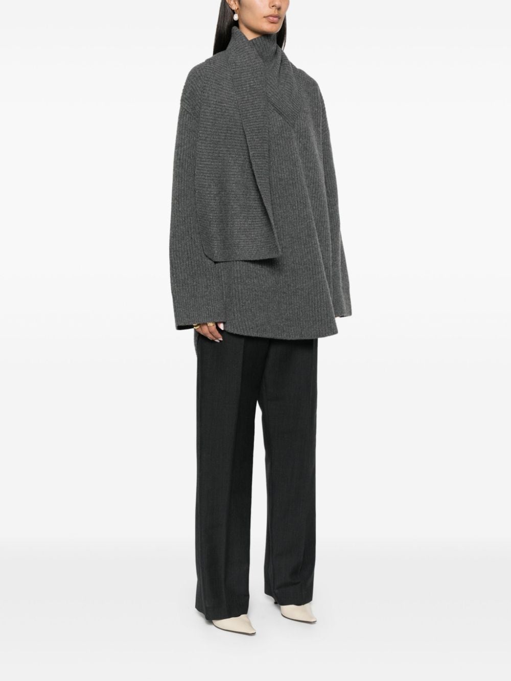 Toteme Main Sweaters Grey Rws Wool