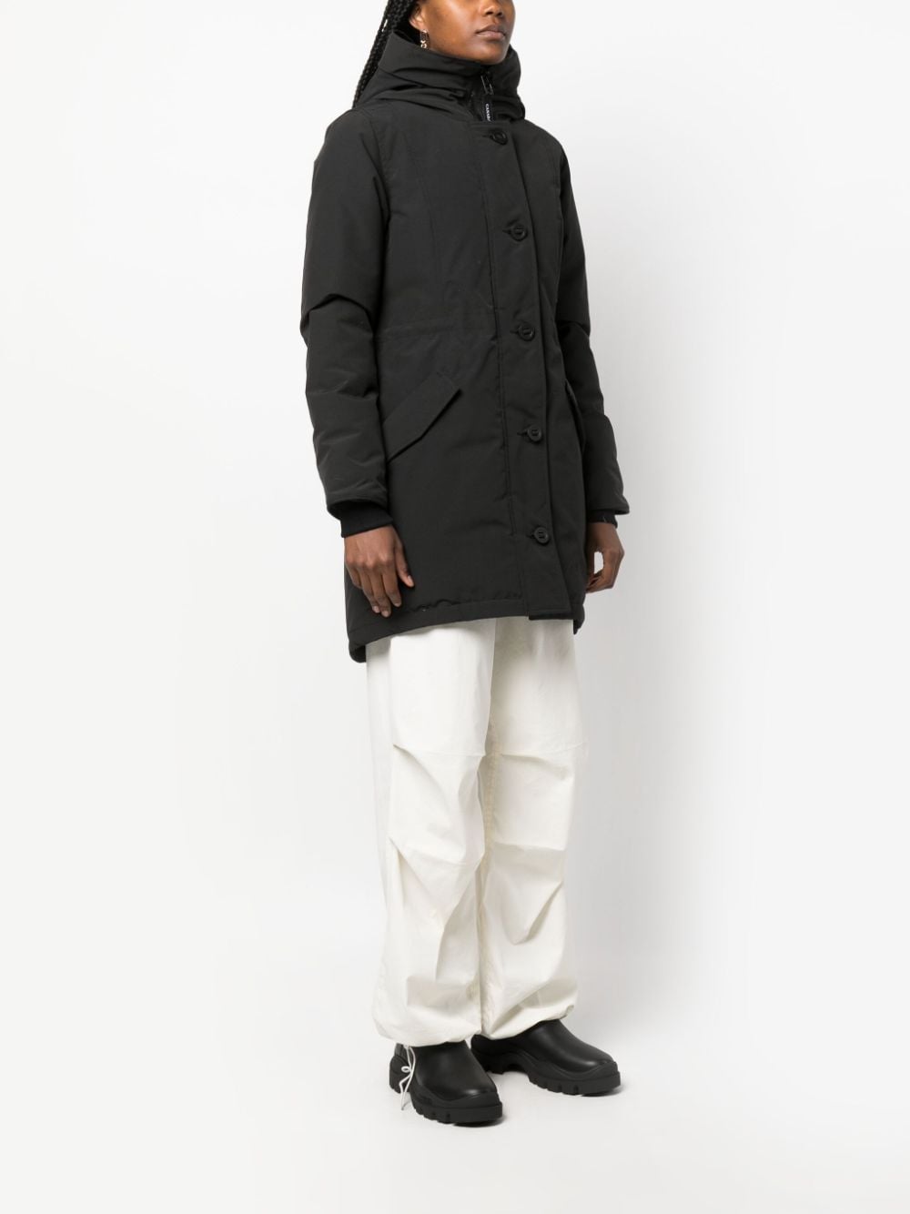 Canada Goose Coats Black Outer: Polyester