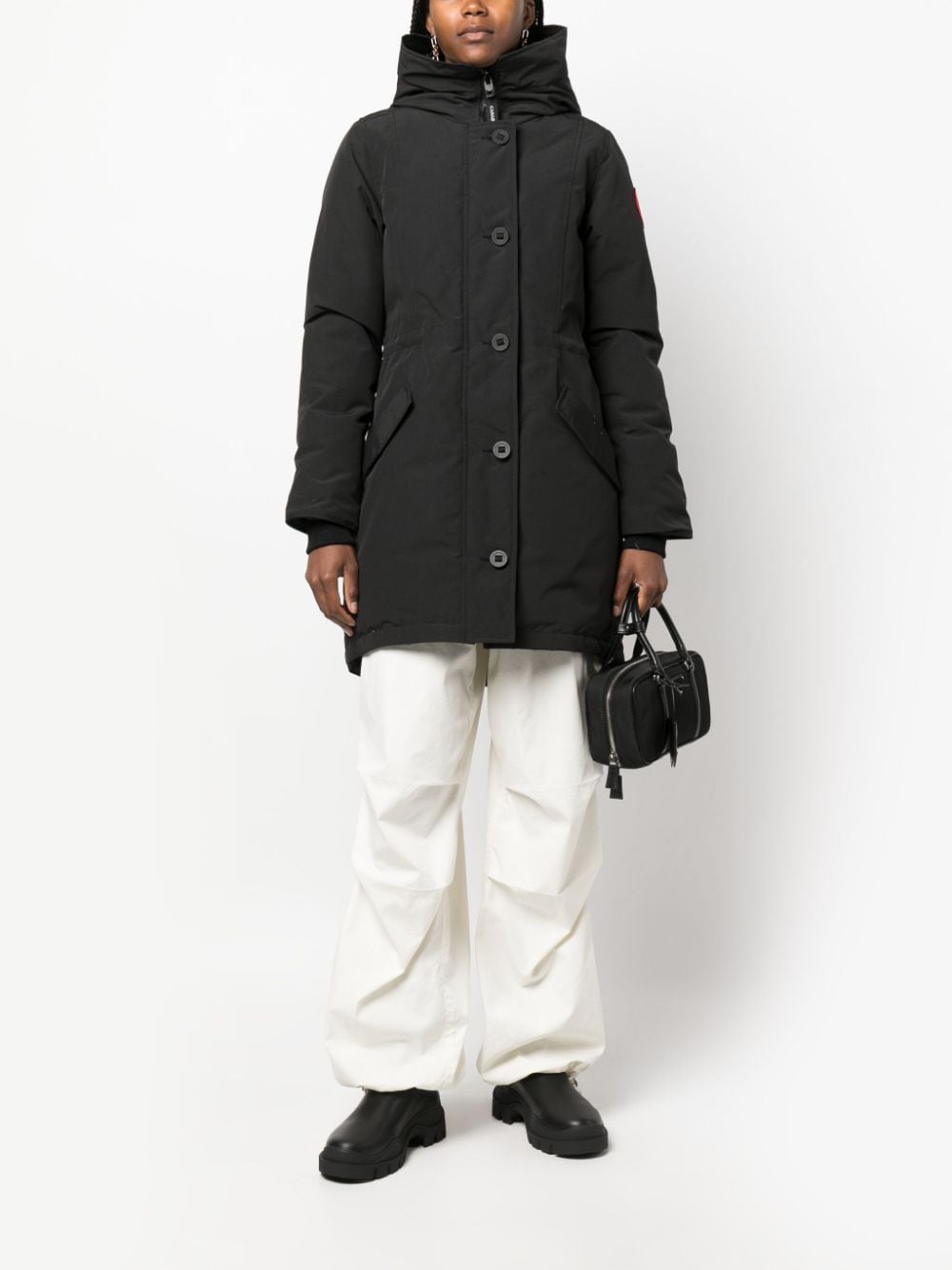 Canada Goose Coats Black Outer: Polyester