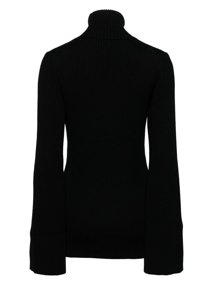 Junya Watanabe Sweaters Black Wool Nylon Polyurethane