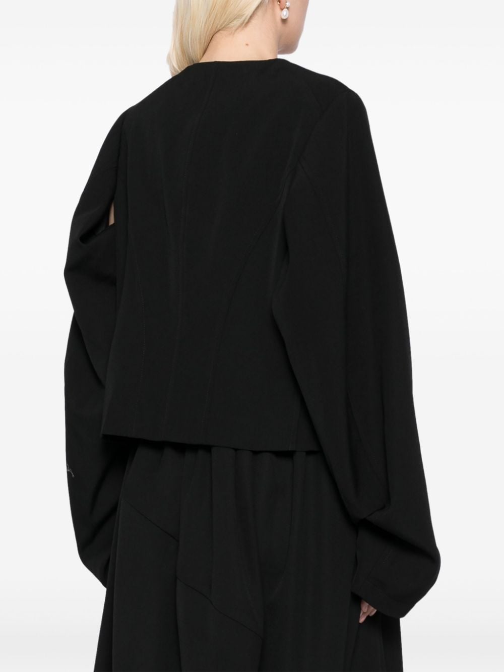 Comme Jackets Black Wool