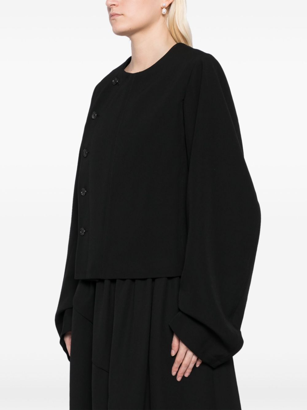 Comme Jackets Black Wool