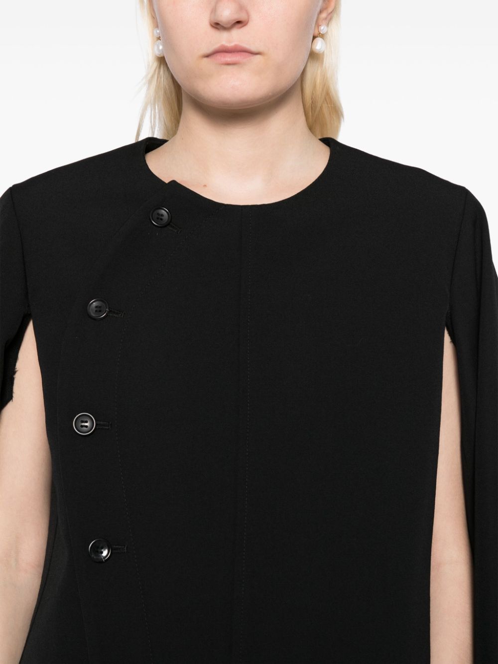 Comme Jackets Black Wool